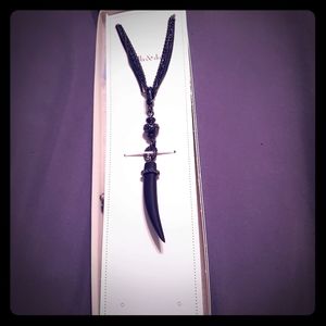 Black horn necklace